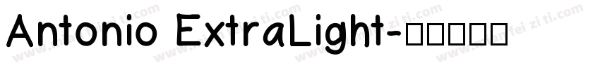Antonio ExtraLight字体转换